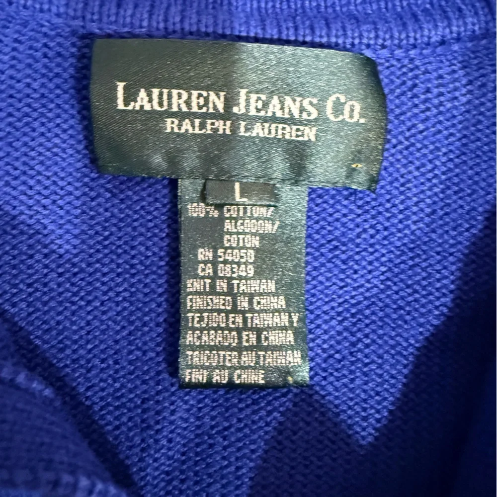 🔥Ralph Lauren Men’s Royal Blue sweater EC Size L🔥